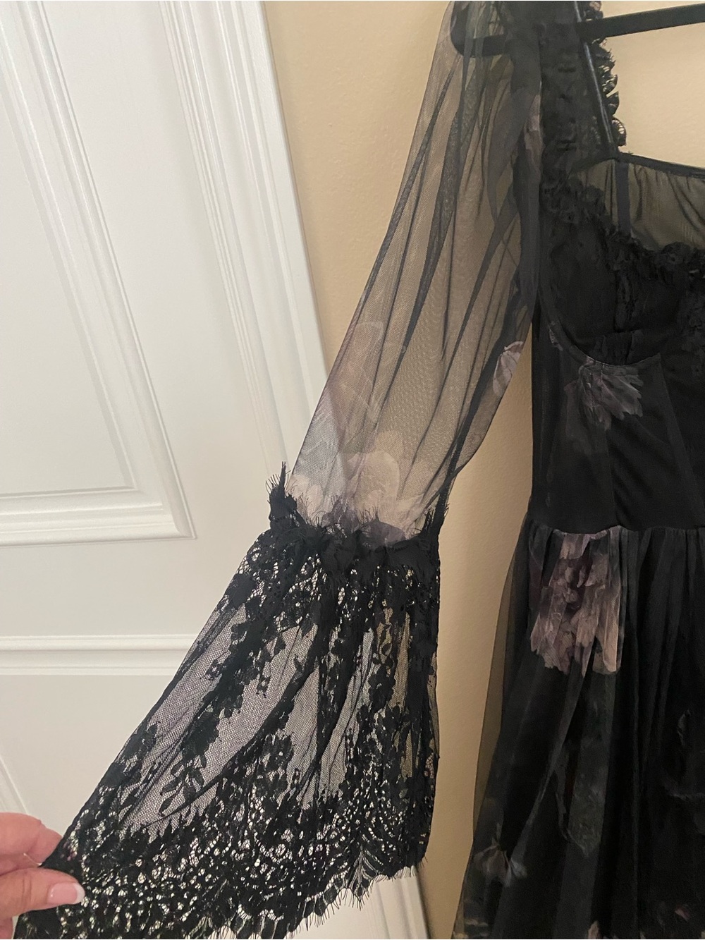 Widow Sheer Gothic Maxi Dress - Picture 12 of 14